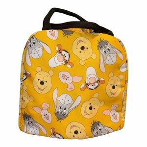 Character Print Yellow Travel Bag